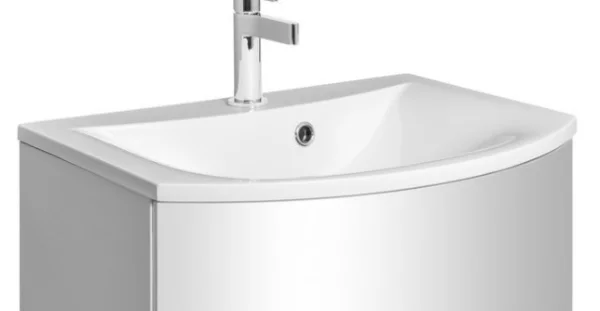 Crosswater Svelte Basin With Oveflow 1th White