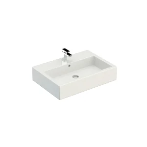 Saneux Matteo 60x42cm Washbasin 1th - Gloss White