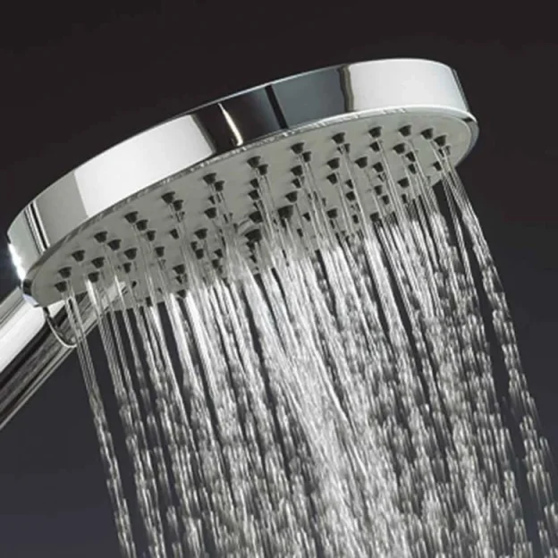 Crosswater Dial Central Thermostatic Shower Valve With 2 Way Diverter, Shower Head, Arm & Shower Kit Chrome detail view - Image 2