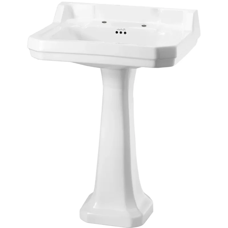 Burlington Edwardian 560 2TH Basin and Standard Pedestal product image - Image 1