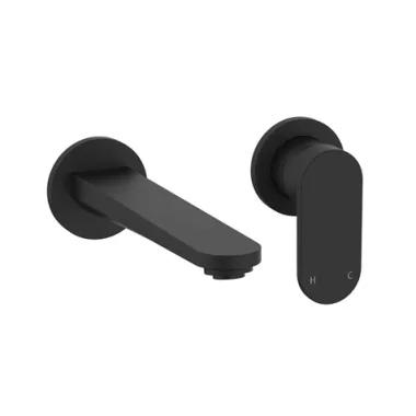 Crosswater Drift 2h Basin Set Wall Mounted Matt Black product image - Image 1