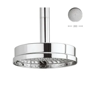 Crosswater Waldorf Shower Head 8" Chrome