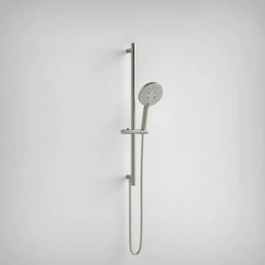 Ava Integrated Round Slide Rail Kit - Brushed Stainless Steel product image - Image 1