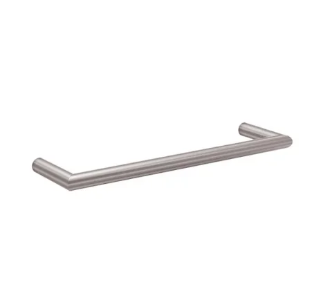 Thermosphere 12v Heated Towel Bar Double Round 450mm Brushed Stainless detail view - Image 2