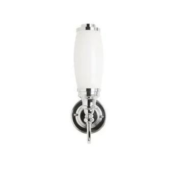 Burlington Ornate Base Light Tube Frost Chrome