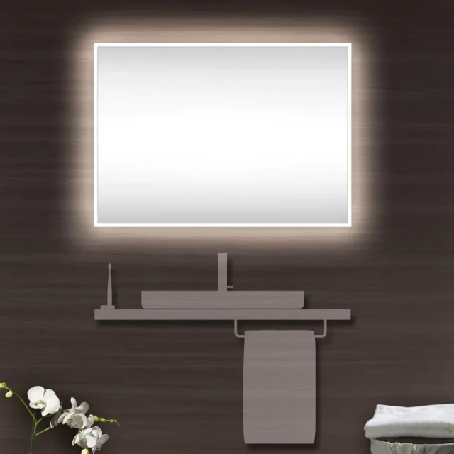 Schneider Illuminated Mirror Glow Hcl A/sp 100/hcl, Anodised product image - Image 1