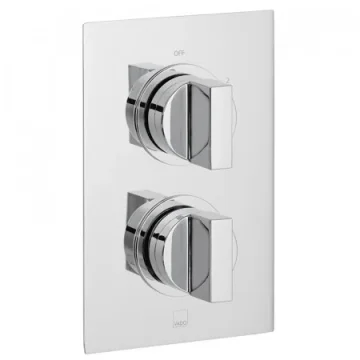 Vado Dx Notion 2 Outlet 2 Handle Concealed Thermostatic Valve Chrome detail view - Image 2
