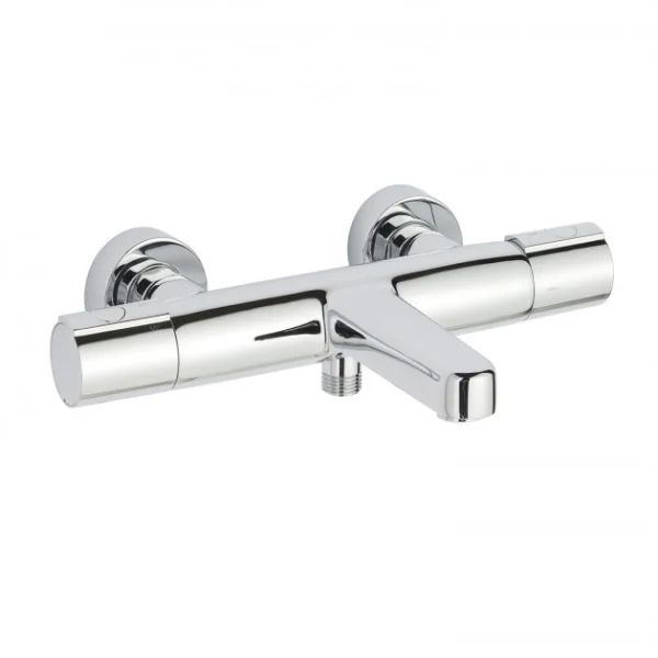 Just Taps Hugo Thermostatic Bath Shower Mixer Wall Mounted Chrome