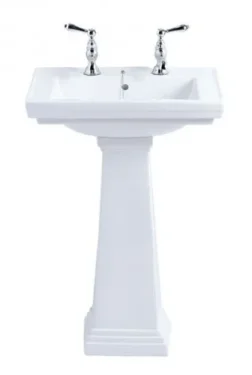Imperial Astoria Deco Small Basin 1t 520 White detail view - Image 3