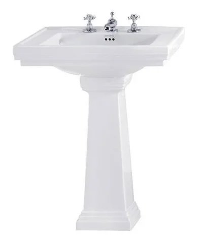 Imperial Astoria Deco Large Basin 3t 640 White detail view - Image 2