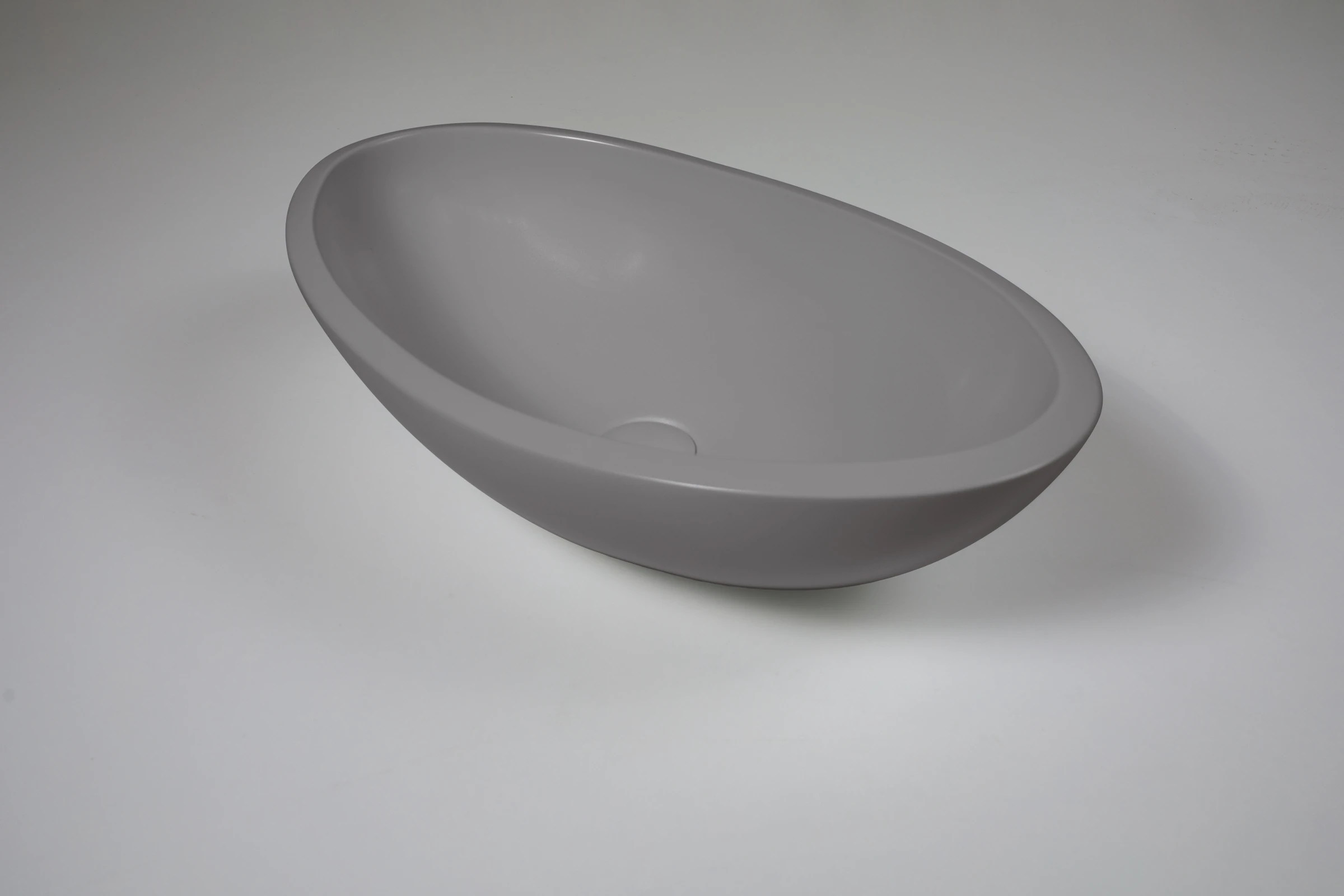 Bc Designs Kurv Basin 615 X 360 Industrial Grey