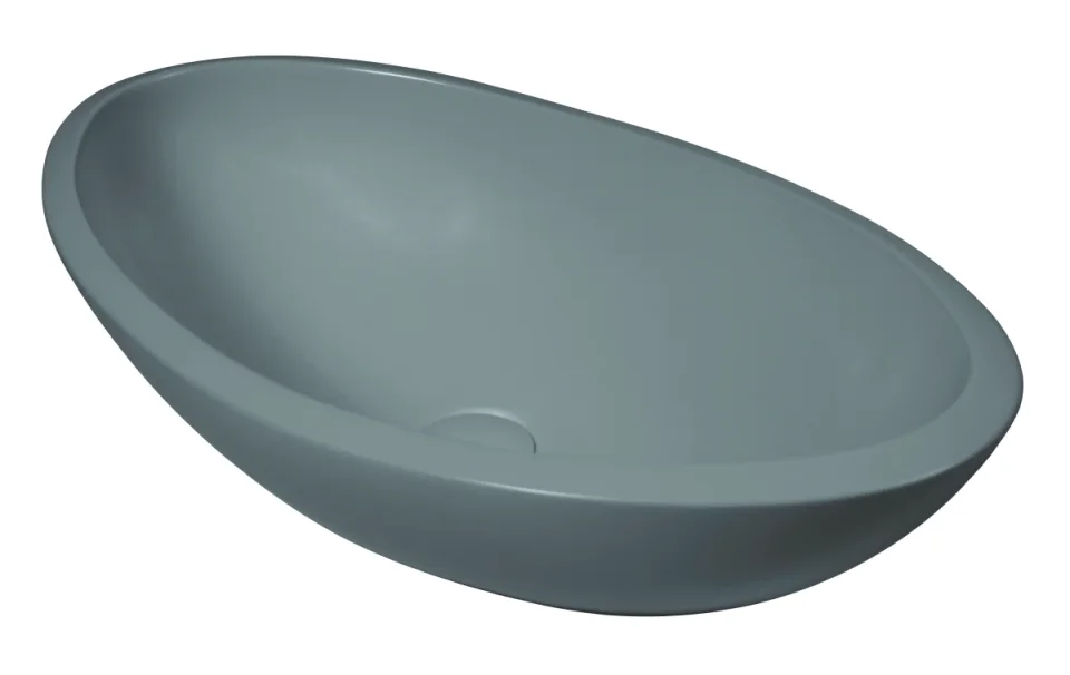 Bc Designs Kurv Basin 615 X 360 Industrial Grey detail view - Image 2