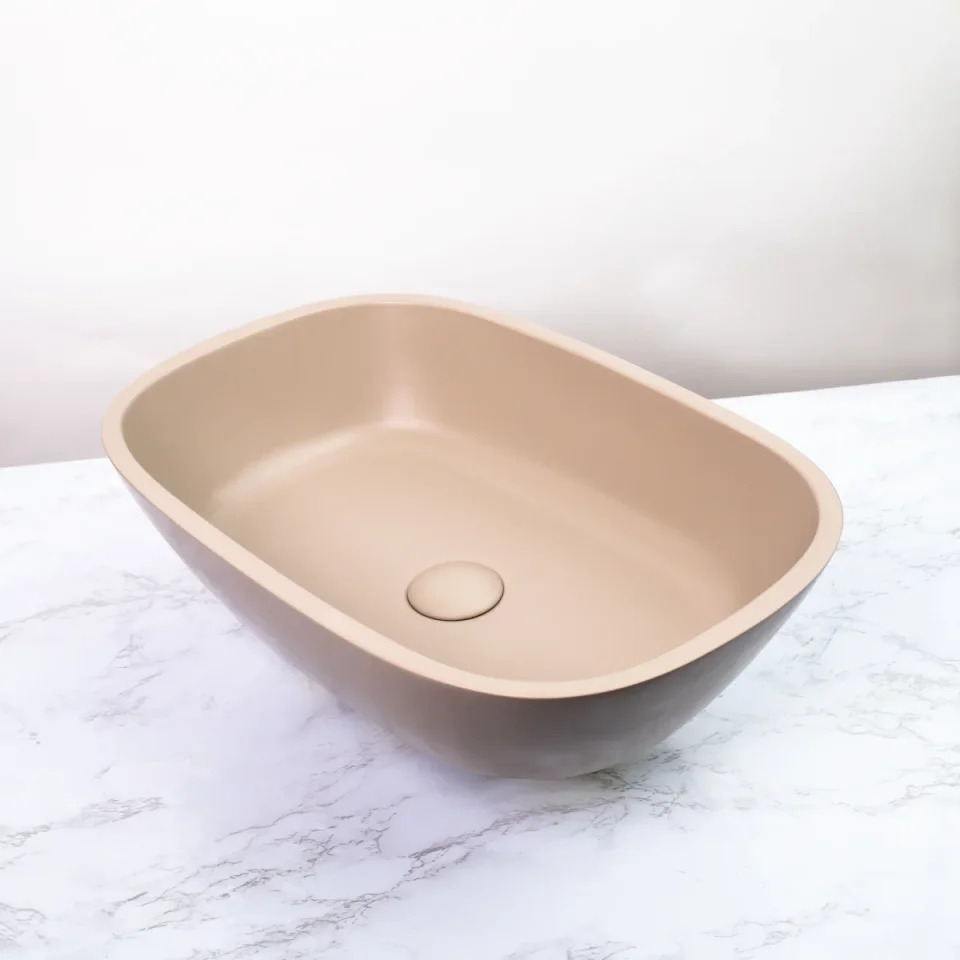 Bc Designs Vive Basin 530 X 360 Light Fawn product image - Image 1