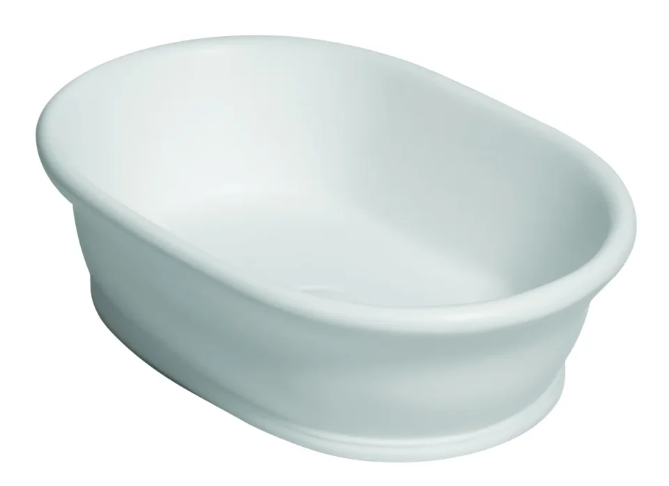 Bc Designs Bampton/aurelius Basin 535 X 390 Polished White detail view - Image 2