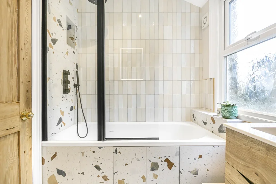 European Tiles Terrazzo Tutti Frutti Wall & Floor Tile Matt 80x80cm detail view - Image 4