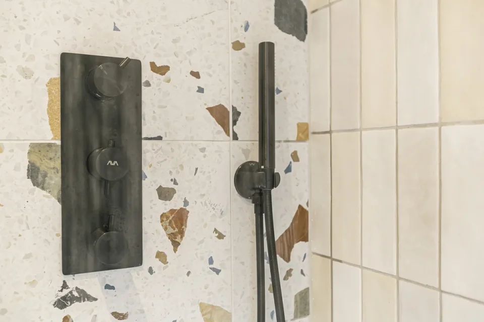 European Tiles Terrazzo Tutti Frutti Wall & Floor Tile Matt 80x80cm detail view - Image 6