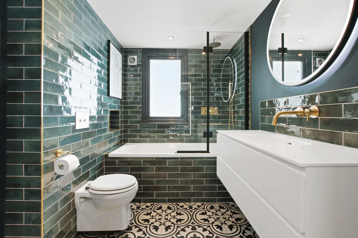 360° View - Eclectic Bathroom Design in London SW12