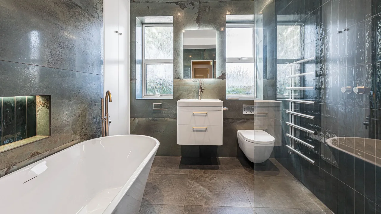 After - The Industrial-Luxe Bathroom