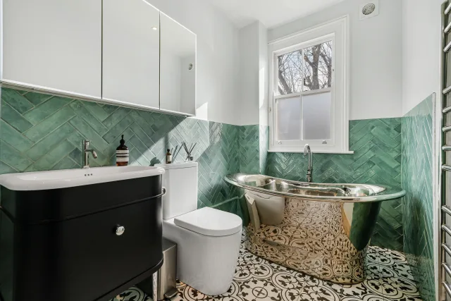 Artistic Character: A Vibrant Herringbone Retreat in Twickenham